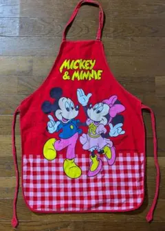 ミッキー＆ミニー 子供用エプロン
