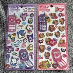 平成はっぴーフォンステッカー　サンリオキャラクターズ　キティ