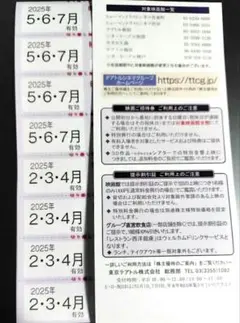 東京テアトル　株主優待　20枚　くまのシール 東京テアトル 株主優待券 20枚