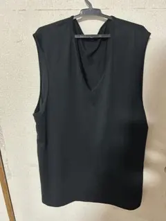 GU スタイルドライ メッシュ Vネック XLブラック