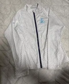 ニッキー キッズ ラッシュガード 水着 150 ホワイト ドット