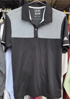 【訳あり】 adidas climachill ゴルフシャツ M ブラック