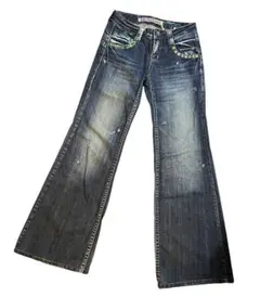 Y2K DRIVE JEANS ドライブジーンズ刺繍デニム 24 スタッズ