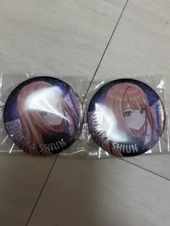 学園アイドルマスター 学マス HotW グリッター缶バッジ2個セット 紫雲