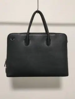 【極美品】メンズ ビジネスバッグ スリムブリーフケース ブラック 本革のサムネイル