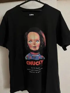 UNIQLO チャッキーCHUCKY Tシャツ ブラック XL
