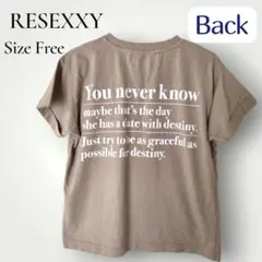 ❦ RESEXXY リゼクシー バックプリント 半袖Tシャツ カットソー フリーのサムネイル