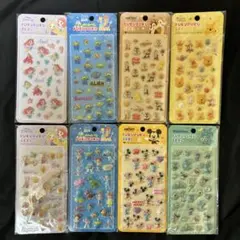 ディズニー ぷくぷくシール　プクプク　ぷっくり　8点セット②