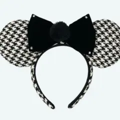 ディズニー カチューシャ 千鳥柄 千鳥格子 冬 ミニー