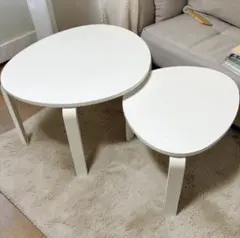 【廃盤】 IKEA SVALSTA スヴァルスタ ネストテーブル 2点セットのサムネイル