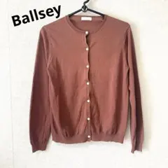 Ballseyボールジーハイゲージコットン クルーネックカーディガン　ブラウンのサムネイル