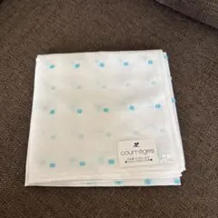 courreges 水玉模様 ハンカチ