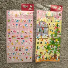 スヌーピー 　プチマークシール 2シートセット【平成レトロ】