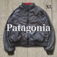【USA製】パタゴニア シェルドシンチラジャケット XL グレー×赤 94年製