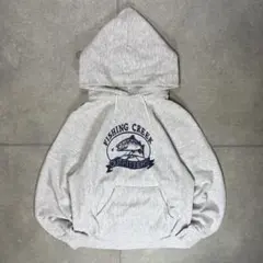 RUGGED SWEATS　パーカー　USA製　リバース型　90s　魚　プリント
