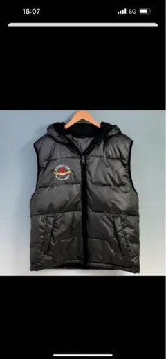 トミーヒルフィガー 中綿ベスト メンズ 黒 XL