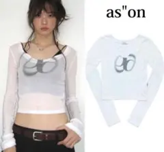 ason アズオン トップス シズニルック ホワイト 新品 ason as''on トップス シズニルック - メルカリ