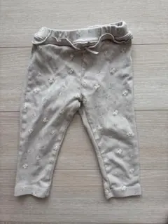 アプレレクール　ベビースパッツ 花柄 ベージュ