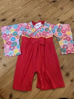 ベビー袴　女の子　ロンパース