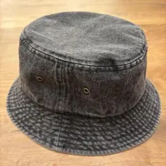 【美品】ニューハッタン バケットハット ブラックデニム L / XL