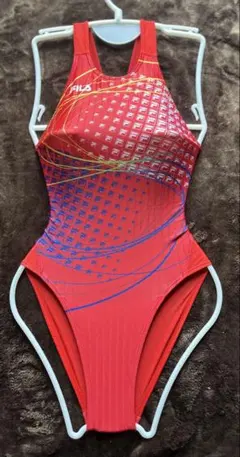 FILA ワンピース水着 レッド グラフィック