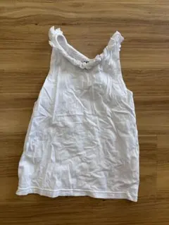 H&M ホワイト フリル付きノースリーブのサムネイル