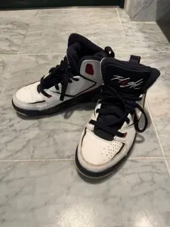 Jordan ハイカットスニーカー ホワイト/ネイビー/レッド