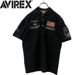AVIREX アヴィレックス メンズ ポロシャツ ミリタリーワッペンのサムネイル