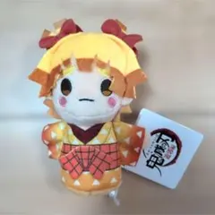 新品 鬼滅の刃 ぽてっとますこっと ぬいぐるみ 善子 我妻善逸 マスコット