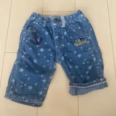 ミキハウスダブルビー デニム7分丈パンツ