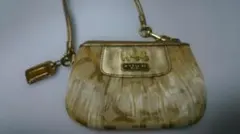 ＣＯＡＣＨ　コーチ　リストレット　オプアート　ゴールド