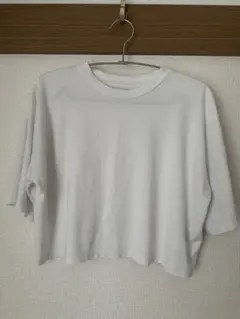 AUNT MARIE'S クロップド丈 半袖Tシャツ ホワイトのサムネイル