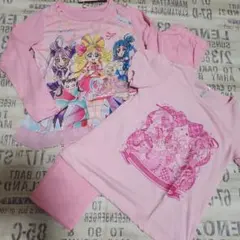 プリキュアキャラクター パジャマ3枚セット130cm ピンク