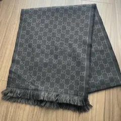 【専用】GUCCI ブラック マフラー フリンジ付き