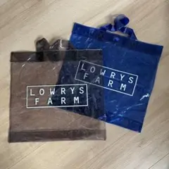 LOWRYSFARM ビニールバッグ ショッピングバッグ
