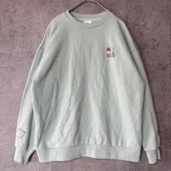 ベルメゾン ディズニー プーさん イラスト トレーナー 裏起毛 メンズS