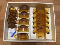 アデリア ADERIA　アンバー カップアンドソーサー 小皿