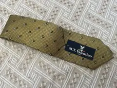 【お得】M.T. Valentino シルク ネクタイ ゴールド系