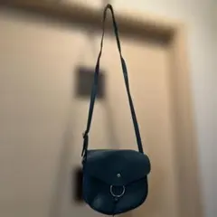 ショルダーバッグ ダークブルー シンプルのサムネイル
