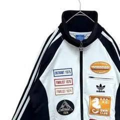 ◯【新品未使用レアデザイン‼️】adidasトラックジャケット M ワッペン