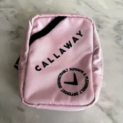 【新品】CALLAWAY 小型ポーチ ピンク カラビナ付き