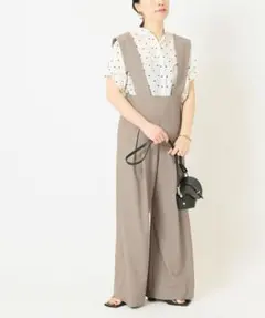 ジャーナルスタンダード◉タスランナイロンサロペット　23SS　定価1.7万 ジャーナルスタンダード◉タスランナイロンサロペット 23SS 定価1.7万