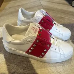 Ferragamo スニーカー 8 25cm ヴァラ リボン ピンク レザー - メルカリ
