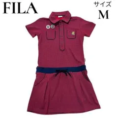 FILA GOLF ゴルフ　ワンピース　レディース　ゴルフウェア　M 千鳥柄