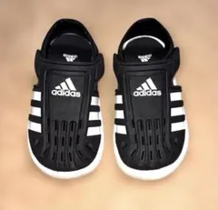 adidas キッズ サンダル ブラック 16cm