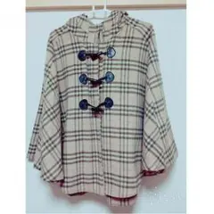 チェック柄 ポンチョ ダズリンなど好きな方にも！