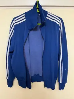 極美品✨アディダス 西ドイツ製 トラックトップ 紺白 70s80s 5号 至極の一品】美品 adidas アディダス トラックジャケット ジャージ
