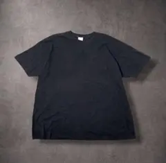 90s OLD NAVY ブラックポケットTシャツシングルステッチ無地ポケTのサムネイル