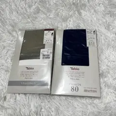 新品　Tabio タイツ 2セット M〜L タビオ　ベージュ　ブルー