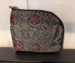 大島紬　サイドファスナー財布　コインケース　ハンドメイド　カード入れ付き